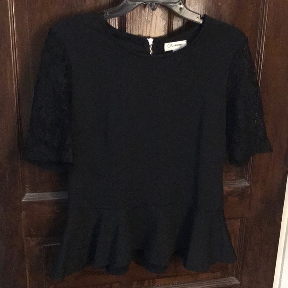 Large peplum top - Picture 2 of 3